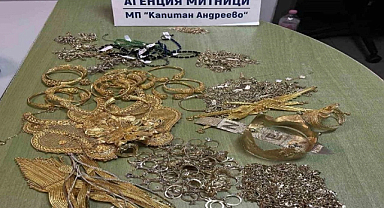 Kapıkule'de yoğurt kovasında 1 kilo 241 gram altın vurgunu!