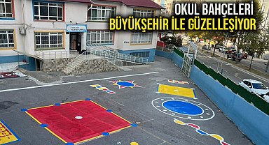 Okul Bahçeleri Büyükşehir İle Güzelleşiyor