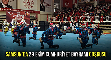 Samsun'da 29 Ekim Cumhuriyet Bayramı Coşkusu