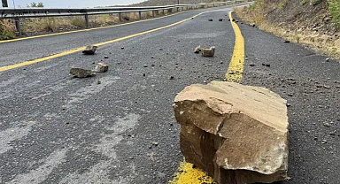 Tekirdağ’da sağanak alarmı: Kaya parçaları yola düştü
