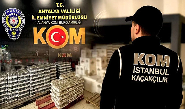81 ilde kaçak ve sahte içki operasyonu