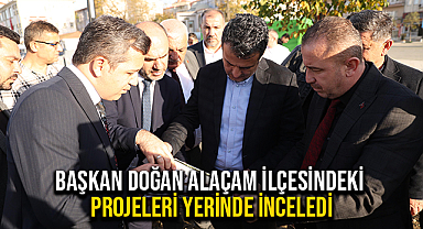 Başkan Doğan Alaçam İlçesindeki Projeleri Yerinde İnceledi