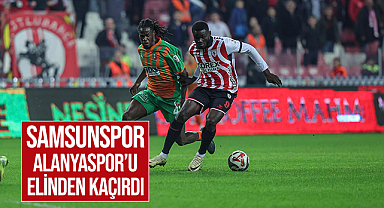 Samsunspor Alanyaspor'u Elinden Kaçırdı