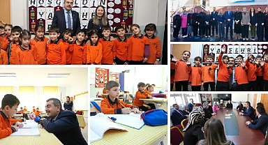 Bakan Tekin, Artvin'de Çoruh İlkokulunu Ziyaret Etti