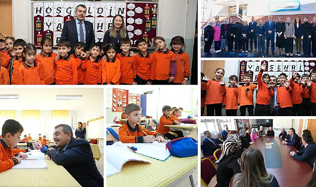 Bakan Tekin, Artvin'de Çoruh İlkokulunu Ziyaret Etti