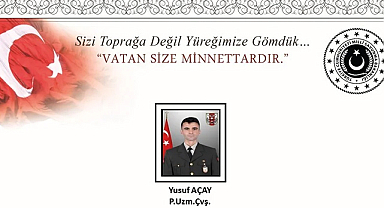 Ağrı’da askeri araç kazası: Piyade Uzman Çavuş Yusuf Açay şehit oldu