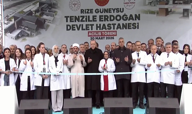 Cumhurbaşkanı Erdoğan’dan Güneysu’da hastane açılışı
