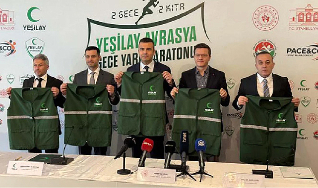 Yeşilay, gece startlı ilk kıtalararası maratona imza atıyor