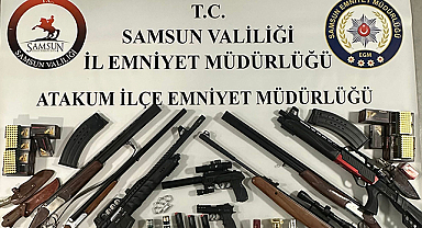 Atakum’da Şok Baskın! Cephanelik Gibi Ev Ortaya Çıktı