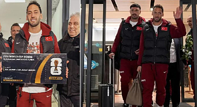 Dünya Kupası biletiyle dönen millilere coşkulu karşılama