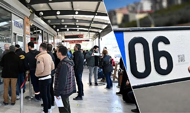 Plaka basım atölyeleri önünde uzun kuyruklar oluştu