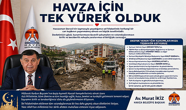 Havza İçin Tek Yürek Olduk 