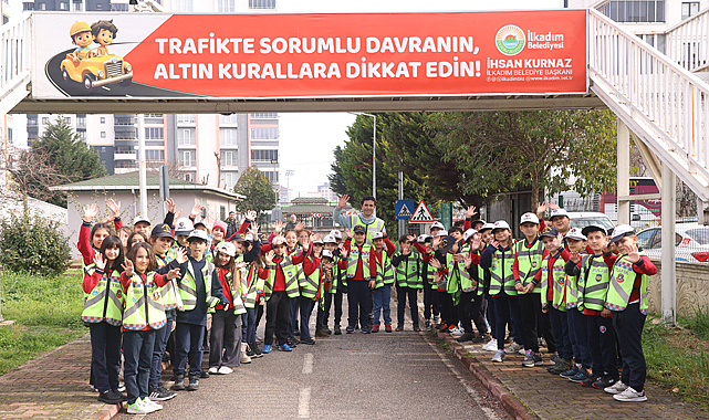 İlkadım'da Minikler Trafik Kurallarını Eğlenerek Öğreniyor