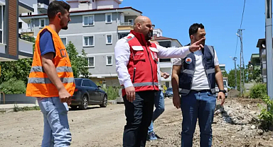 Atakum'da Yol Çalışmaları Hız Kesmeden Sürüyor