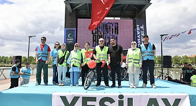 Çorum’da pedallar sağlıklı yaşam için çevrildi