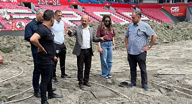 Samsun Yeni 19 Mayıs Stadı'nda Kapsamlı Yenileme Çalışmaları Sürüyor