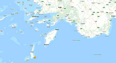 Muğla açıklarında 5.3 büyüklüğünde deprem