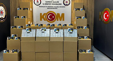 Samsun Polisi’nden Kaçak Makaron Operasyonu: 1 Milyon 350 Bin Adet Ele Geçirildi