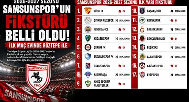 Samsunspor'un 2026-2027 Sezonu İlk Yarı Fikstürü Belli Oldu