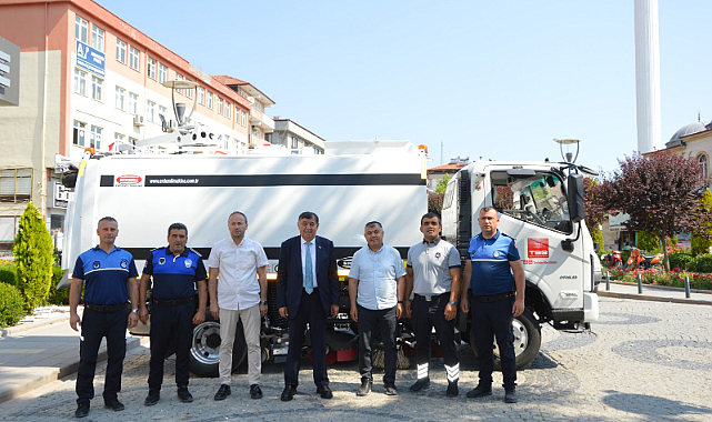 Sel Sonrası Havza'ya Güçlü Destek: TBB'den Yol Süpürme Aracı Hibesi