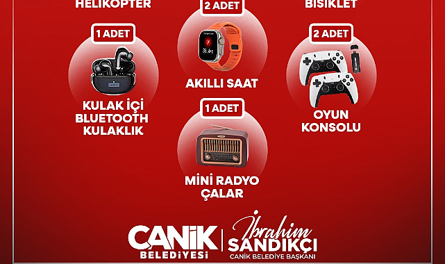 Canik Belediyesi'nden Hediye Yağmuru