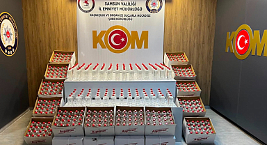 Samsun’da 1 Ton 160 Litre Etil Alkol Ele Geçirildi