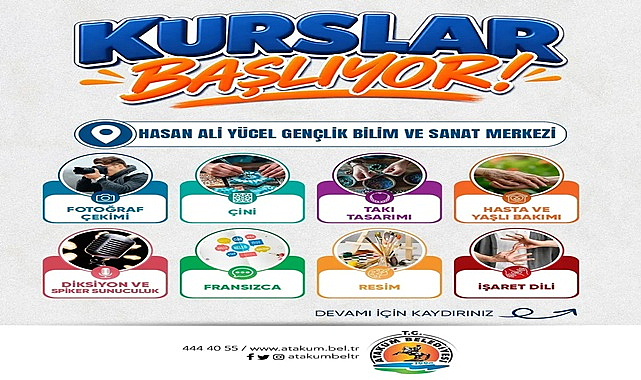 Atakum Belediyesinin Kursları Başlıyor