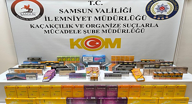 Bafra’da Gümrük Kaçağı Tütün Ürünleri Ele Geçirildi