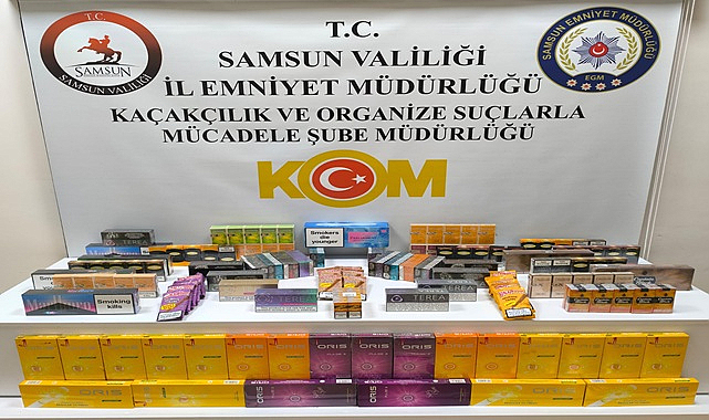 Bafra’da Gümrük Kaçağı Tütün Ürünleri Ele Geçirildi
