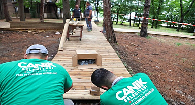 Canik Belediyesi Hasköy Meşe Orman Park Yenileniyor