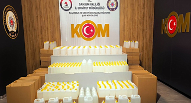 İlkadım ve Tekkeköy'de 1 Ton 122 Litre Etil Alkol Ele Geçirildi
