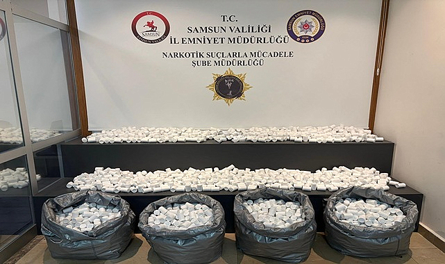 Samsun Polisinden Uyuşturucuya Geçit Yok: 130 Bin 624 Sentetik Ecza Hap Ele Geçirildi