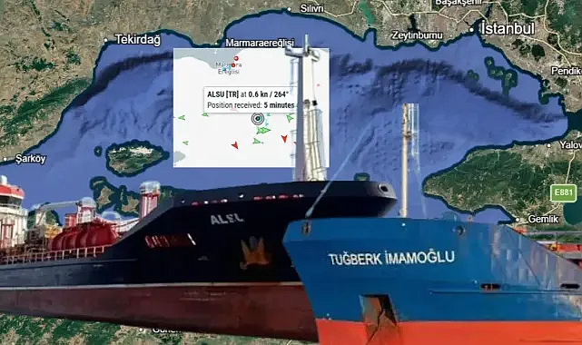 Silivri açıklarında batan gemideki 10 mürettebat için arama