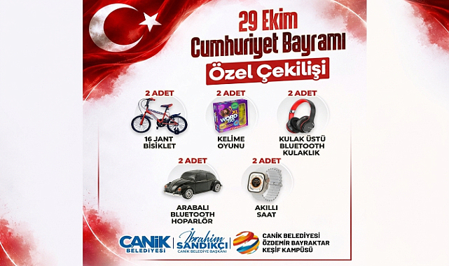 Canik Belediyesi'nden Hediye Yağmuru