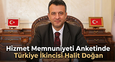 Hizmet Memnuniyeti Anketinde Türkiye İkincisi Halit Doğan