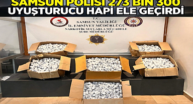 Samsun Polisi 273 Bin 300 Uyuşturucu Hapı Ele Geçirdi