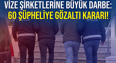 Vize Şirketlerine Büyük Darbe: 60 Şüpheliye Gözaltı Kararı!
