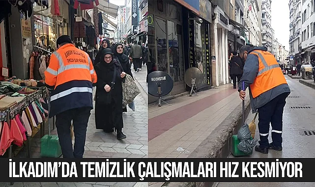 İlkadım Belediyesi, Temizlik Çalışmalarını Aralıksız Sürdürüyor