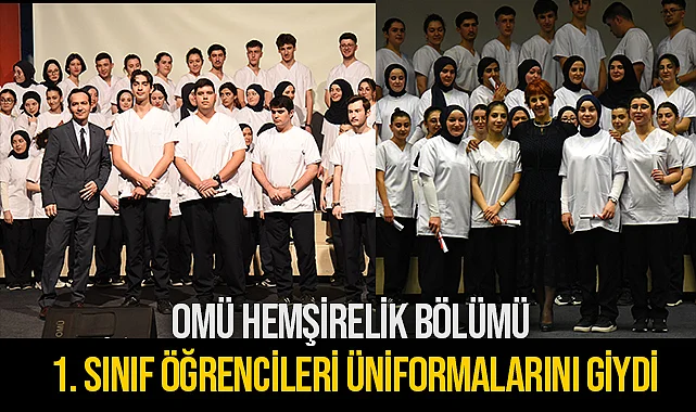Omü Hemşirelik Bölümü 1. Sınıf Öğrencileri Üniformalarını Giydi