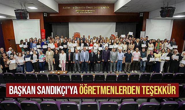 Başkan Sandıkçı'ya Öğretmenlerden Teşekkür