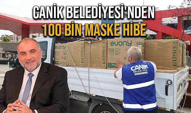 Canik Belediyesi'nden 100 Bin Maske Hibe