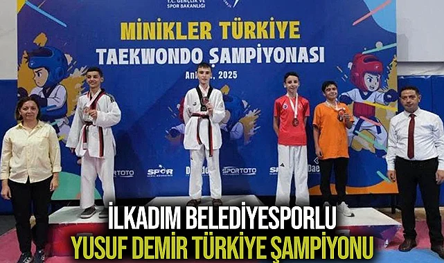İlkadım Belediyesporlu Yusuf Demir Türkiye Şampiyonu