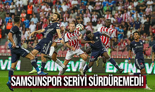Samsunspor Seriyi Sürdüremedi!