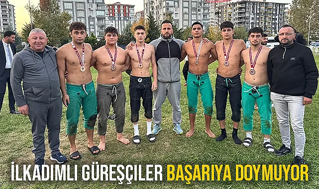 İlkadımlı güreşçiler başarıya doymuyor