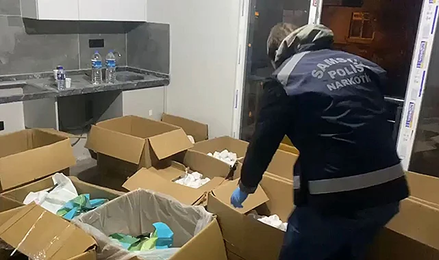 Samsun’da Narkotik Operasyonu! 421 Bin Hap Piyasaya Sürülmeden Yakalandı