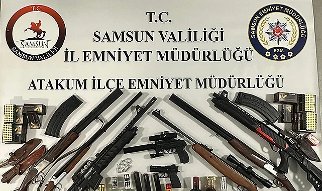 Atakum’da Şok Baskın! Cephanelik Gibi Ev Ortaya Çıktı