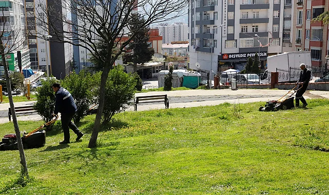 İlkadım’da Yeşil Alanlarda Yaz Mesaisi Başladı