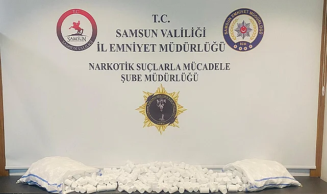 Samsun’da Dev Narkotik Operasyonu: On Binlerce Uyuşturucu Hap Ele Geçirildi