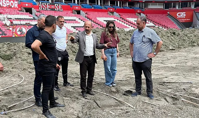 Samsun Yeni 19 Mayıs Stadı'nda Kapsamlı Yenileme Çalışmaları Sürüyor