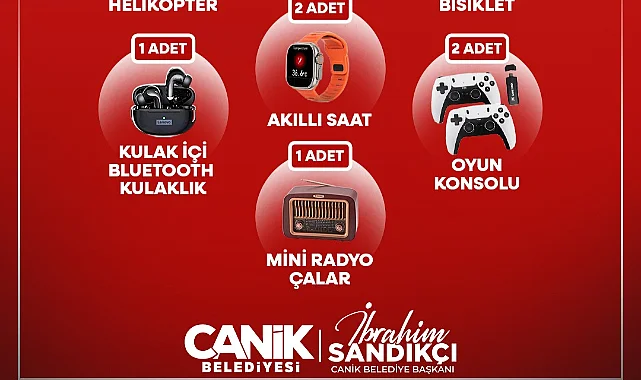 Canik Belediyesi'nden Hediye Yağmuru